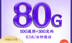 集团电信本地卡19元80G